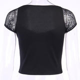 Crop Top Gothique <br /> Mortellement Aimé - L'Antre Gothique