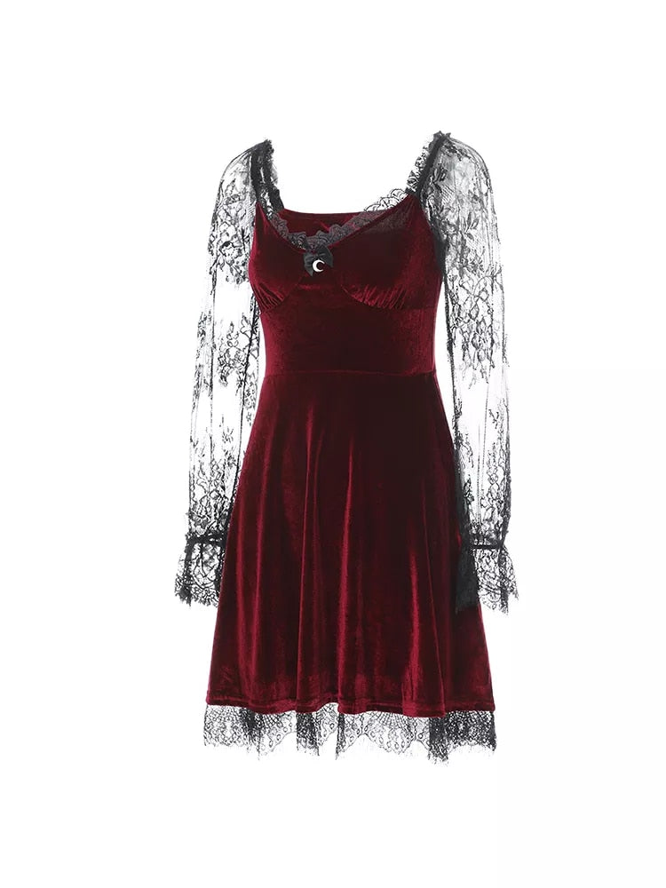 Gothic Velvet Dress