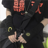 Gotischer Handschuh<br> Mond- und Sonnenmuster