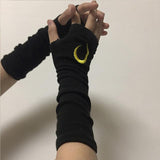 Gotischer Handschuh<br> Mond- und Sonnenmuster