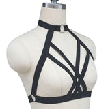Harnais Gothique <br /> avec soutien-gorge en forme de cage - L'Antre Gothique