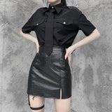 Jupe Gothique <br /> Cuir