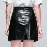 Gotischer Rock<br> Leder-Bodycon
