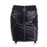 Jupe Gothique Taille Haute Moulante