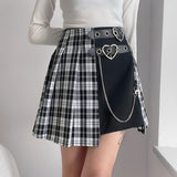 Jupe Gothique <br /> Taille Haute à Chaine