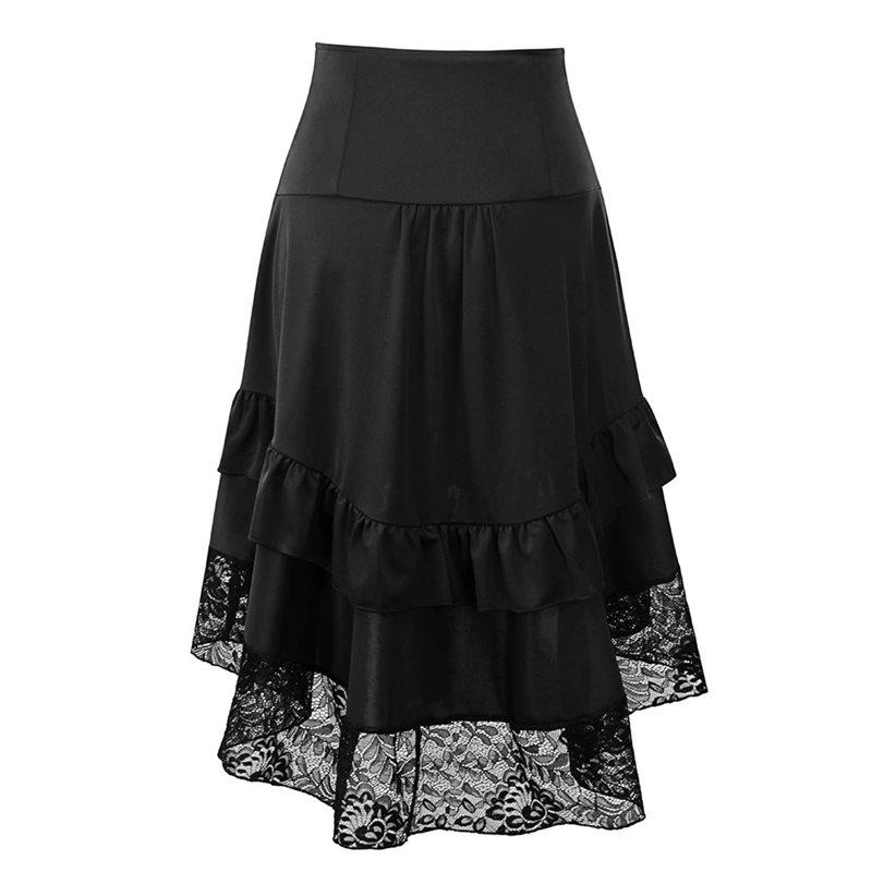 Jupe/serre-taille gothique lolita noire et grise PYON PYON lq028 Jupe/serre-taille gothique lolita noire et grise PYON PYON lq028