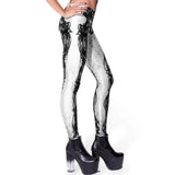 Gothic Leggings<br> 3D skull bones