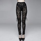 Gothic Leggings<br> Side Strap