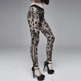 Gothic Leggings<br> Side Strap