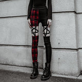 Gothic Leggings<br> Carrot and Black