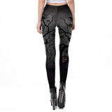 Leggings Gothique <br />  Corbeau Noir - L'Antre Gothique