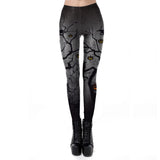 Leggings Gothique <br />  Corbeau Noir - L'Antre Gothique