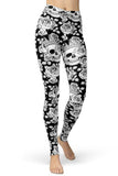 Leggings Gothique Crâne Flottante