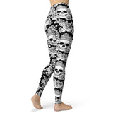 Leggings Gothique <br /> Crâne Flottante - L'Antre Gothique