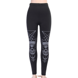 Leggings Gothique Diable Crâne