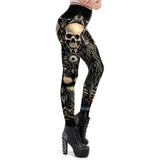 Leggings Gothique <br /> Tete de Mort - L'Antre Gothique