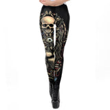 Leggings Gothique <br /> Tete de Mort - L'Antre Gothique