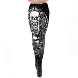 Leggings Gothique <br /> Tete de Mort - L'Antre Gothique