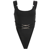 Maillot de Bain Gothique Avec des Sangles