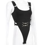 Gothic Swimsuit<br> With Straps