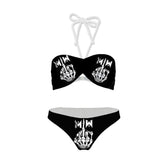 Maillot de Bain Gothique Doigt Squelette