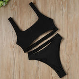 Gothic-Badeanzug<br> Schwarz
