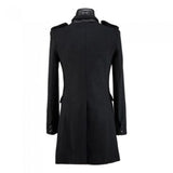 Manteau Gothique <br /> Col en Cuir