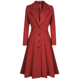 Gothic Coat<br> Pleated Lapel