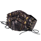 Masque Gothique Cuir Brun