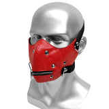 Gotische Maske<br> Rotes Leder