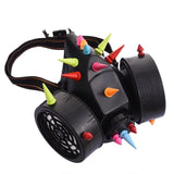 Gotische Maske<br> Farbige Nieten