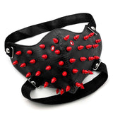 Gotische Maske<br> Rote Nieten