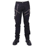 Pantalon Gothique Chaîne et Zipper