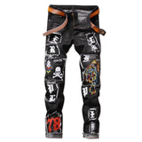 Pantalon Gothique Crâne en Détresse