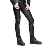 Pantalon Gothique <br /> Cuir Pu Slim
