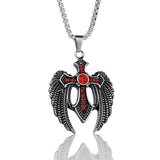 Pendentif Gothique <br /> Avec des Ailes D'aigles - L'Antre Gothique