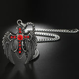 Pendentif Gothique <br /> Avec des Ailes D'aigles - L'Antre Gothique