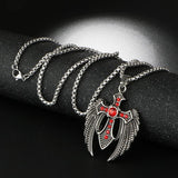 Pendentif Gothique <br /> Avec des Ailes D'aigles - L'Antre Gothique