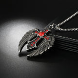Pendentif Gothique <br /> Avec des Ailes D'aigles - L'Antre Gothique