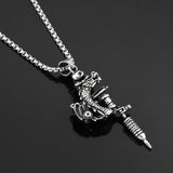 Pendentif Gothique <br /> Dragon Mitrailleuse - L'Antre Gothique