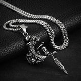 Pendentif Gothique <br /> Dragon Mitrailleuse - L'Antre Gothique