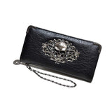 Portefeuille Gothique Tête de Mort