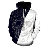 Pull Gothique Crâne 3D