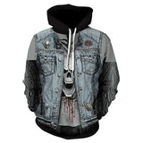 Pull Gothique <br /> Imprimé Crâne - L'Antre Gothique