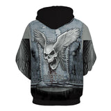 Pull Gothique <br /> Imprimé Crâne - L'Antre Gothique