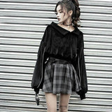Gothic-Pullover<br> Samt