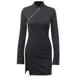 Robe Gothique Bouton Perle
