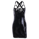 Robe Gothique Cuir Moulante