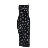 Robe Gothique Fendu Papillon