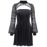 Robe Gothique Longue Manche Longue